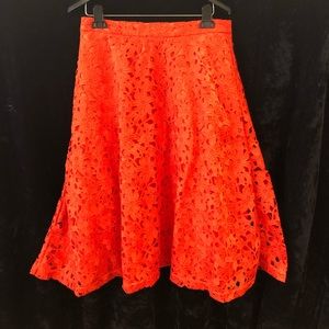 Banana Republic Laser-cut lace poodle skirt